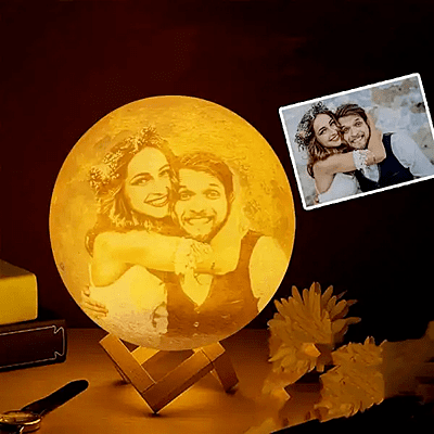 Personalized Photo 3D Moon Lamp - Spotlight Gifts