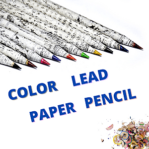 Color Lead Newspaper Pencil