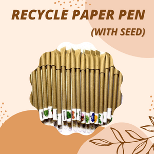 Recycled Paper Pen (With Seeds) Recycled Paper Pen (With Seeds)