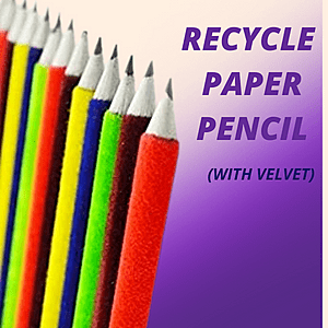 Recycled Paper Pencil (With Velvet)