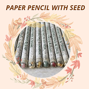 Paper Pencil with Seeds
